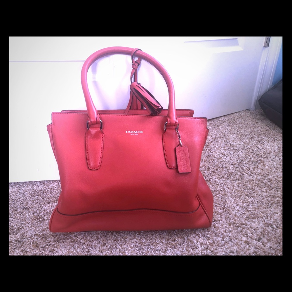 Coach Red Bucket Purse